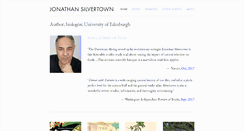 Desktop Screenshot of jonathansilvertown.com